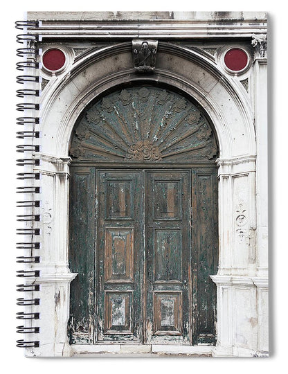 Church Door Venice - Spiral Notebook