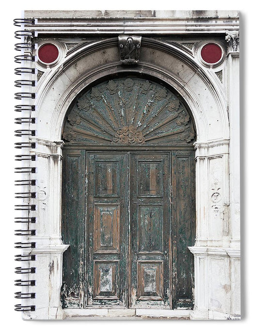 Church Door Venice - Spiral Notebook