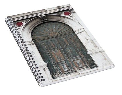 Church Door Venice - Spiral Notebook
