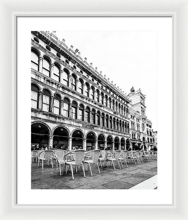 Dining In - Venice Italy - Framed Print