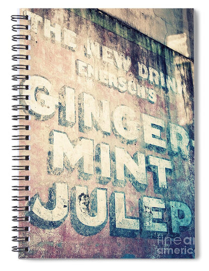 Ginger Mint Julep New Orleans Photography Print - Spiral Notebook