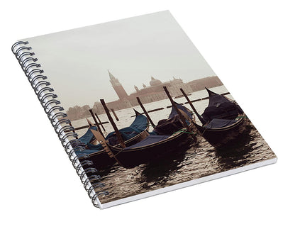 Gondolas in Venice - Color - Spiral Notebook