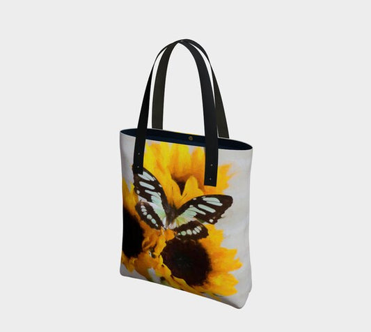 Sunflower Butterfly | Photography Printed Tote Bag