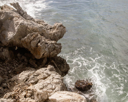 Caribbean Landscape Rocky Cliff Photography Print, Travel Photo, Ocean Wall Art, Beach Cottage Decor - eireanneilis