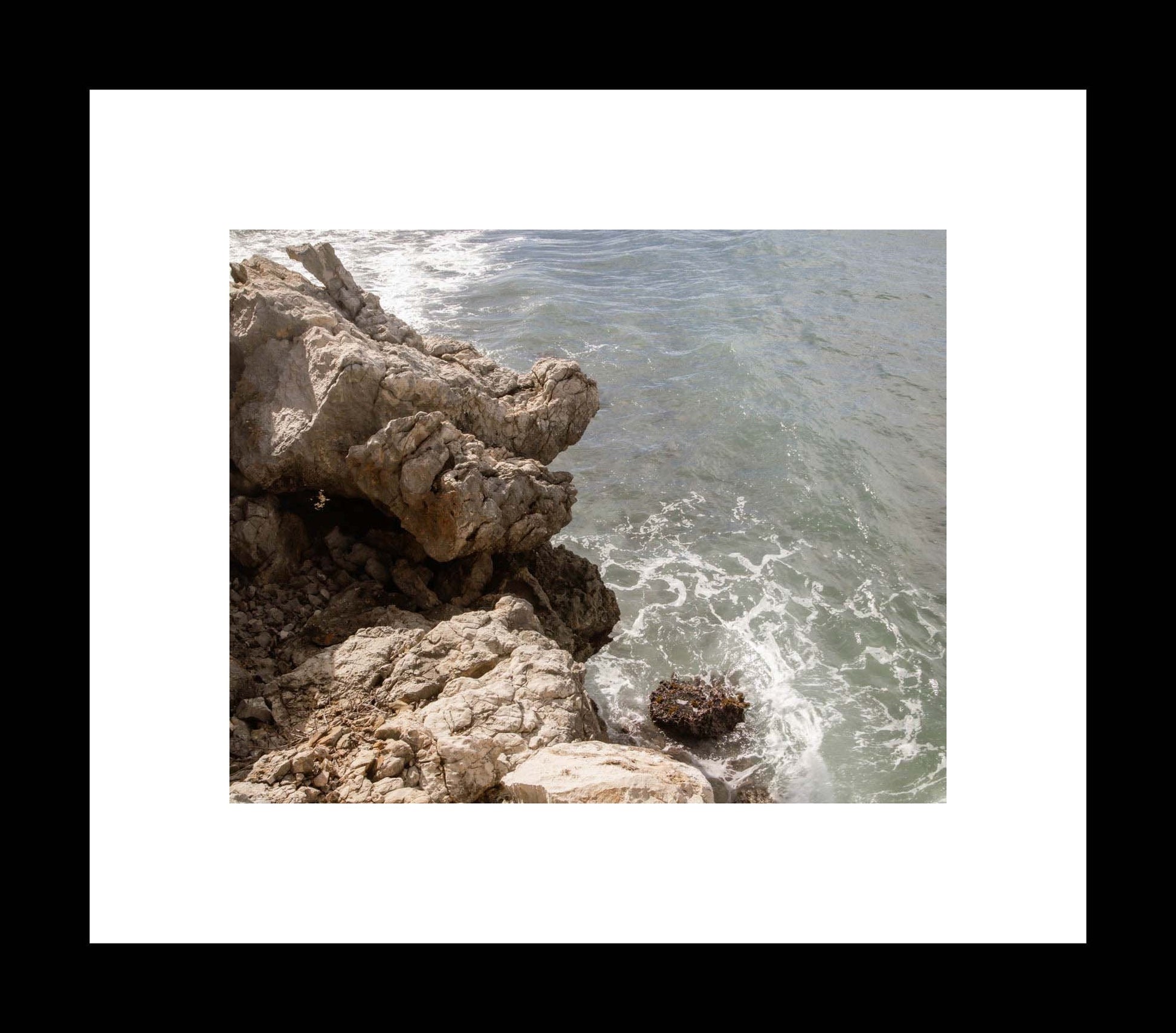Caribbean Landscape Rocky Cliff Photography Print, Travel Photo, Ocean Wall Art, Beach Cottage Decor - eireanneilis