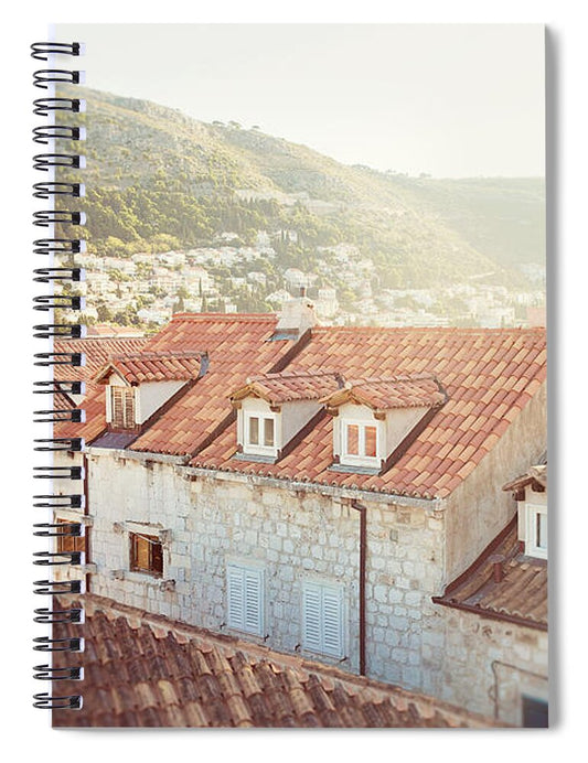 Orange Rooftops - Spiral Notebook