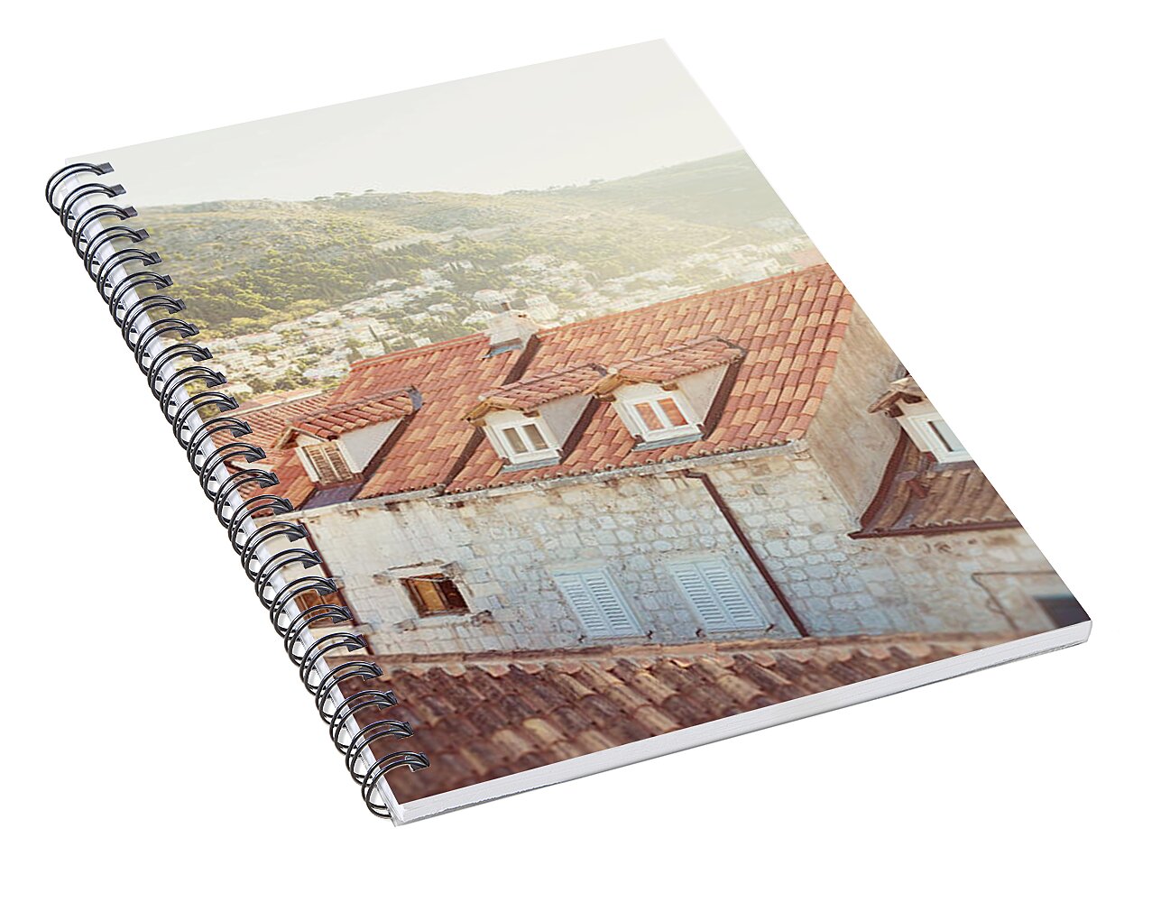 Orange Rooftops - Spiral Notebook