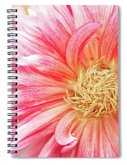 Pink Dahlia Closeup II - Spiral Notebook