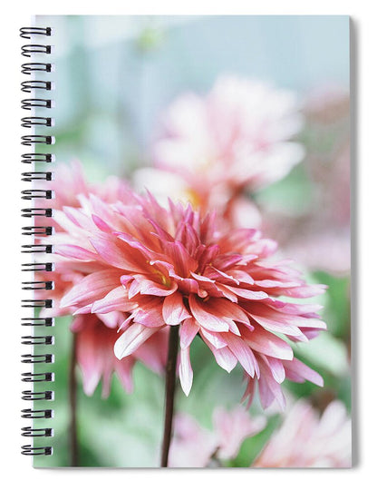 Pink Dahlia - Spiral Notebook
