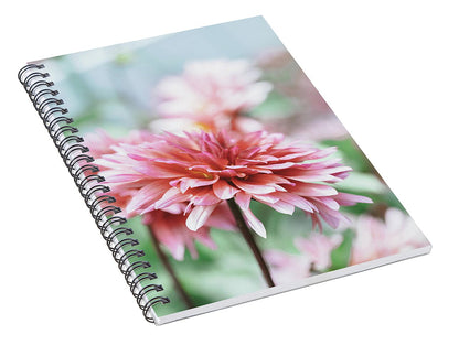 Pink Dahlia - Spiral Notebook