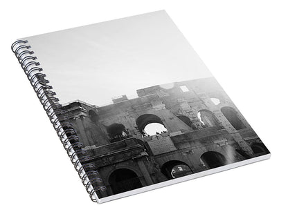 Rome Colosseum Black and White - Spiral Notebook
