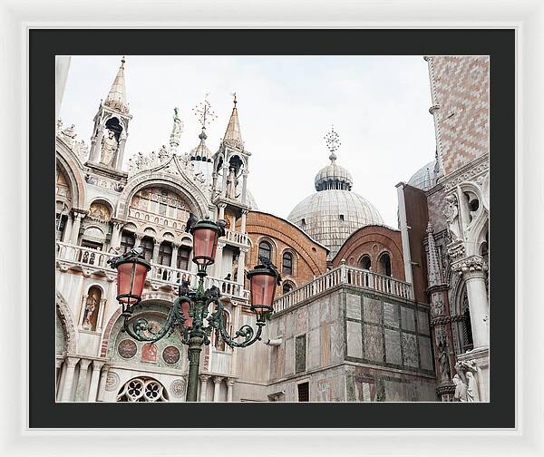 St Marks Basilica - Venice Italy - Framed Print