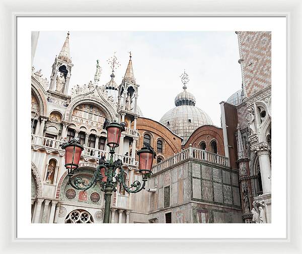 St Marks Basilica - Venice Italy - Framed Print