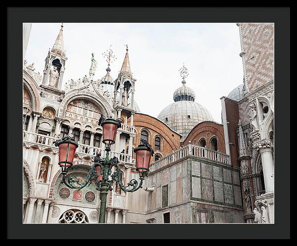 St Marks Basilica - Venice Italy - Framed Print