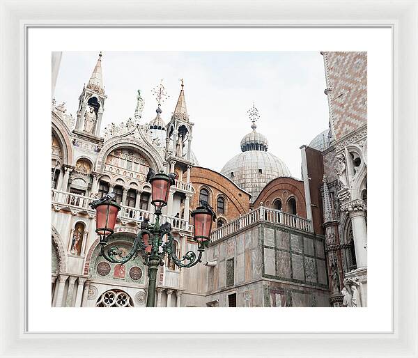 St Marks Basilica - Venice Italy - Framed Print