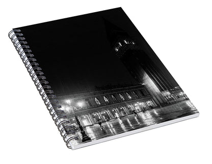 St Marks Square in the Rain - Spiral Notebook