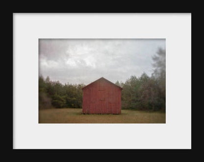 Rustic Red Barn | Moody Farmhouse Photograph