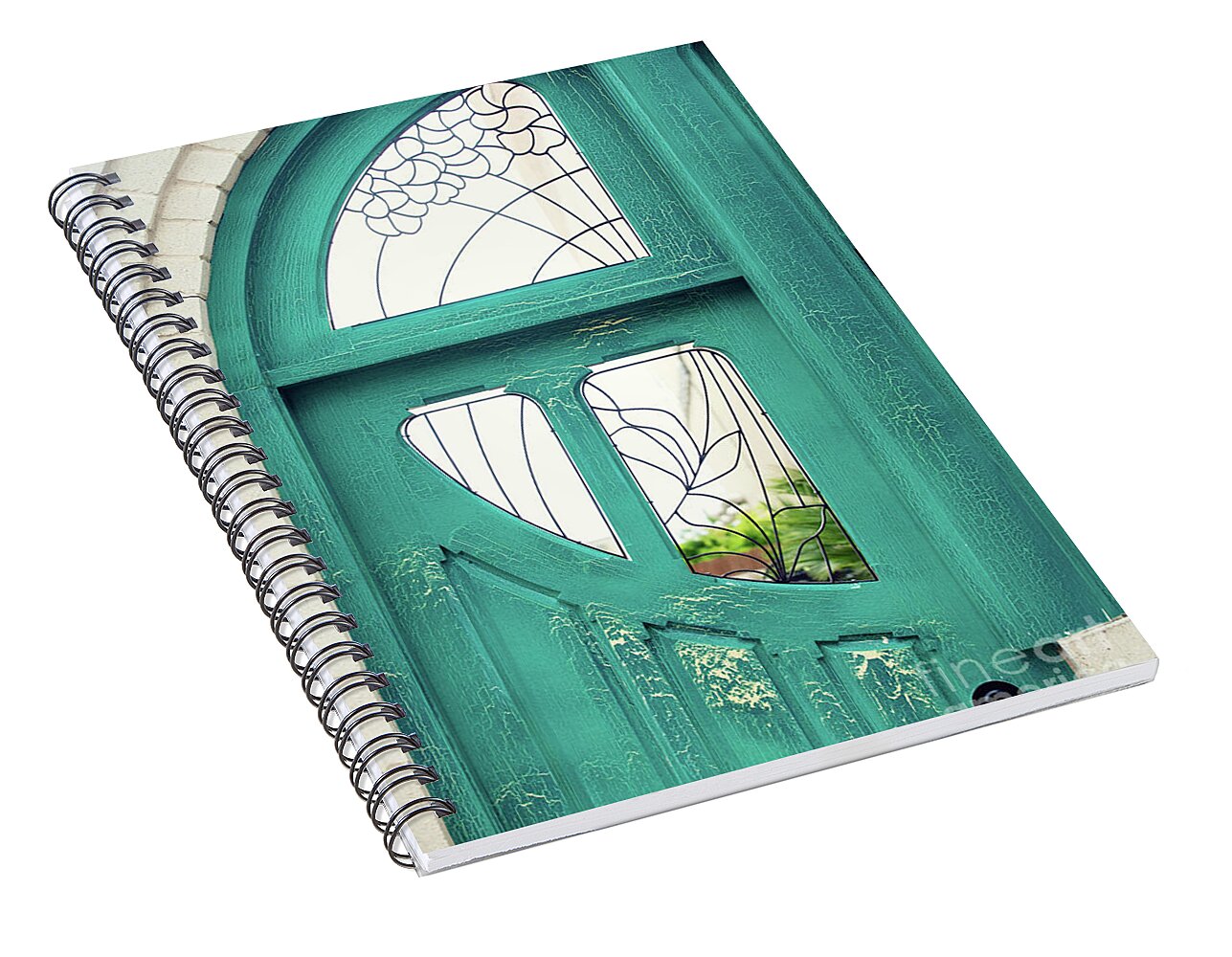 Teal Door - Spiral Notebook