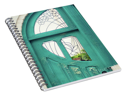 Teal Door - Spiral Notebook