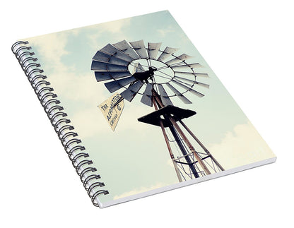 Rustic Windmill Art Print - Spiral Notebook