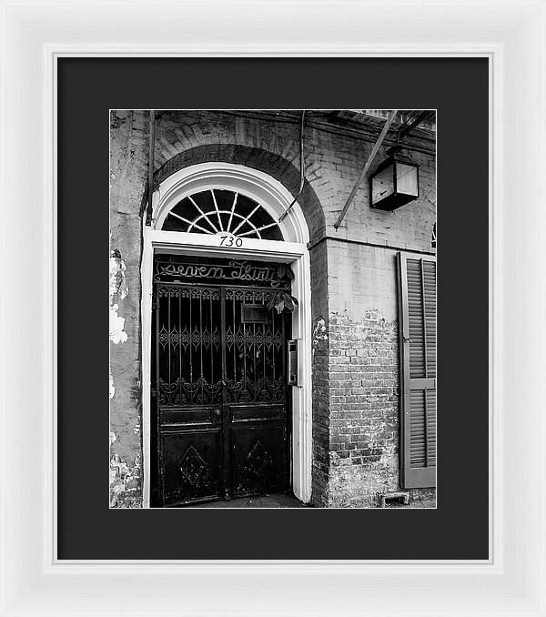 Seven Thirty - New Orleans Framed Print