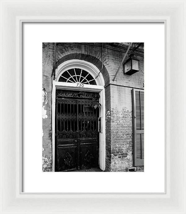 Seven Thirty - New Orleans Framed Print