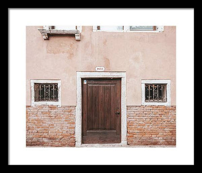 Venetian Door - Venice Italy Framed Print