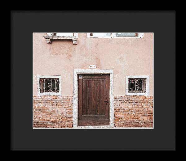 Venetian Door - Venice Italy Framed Print