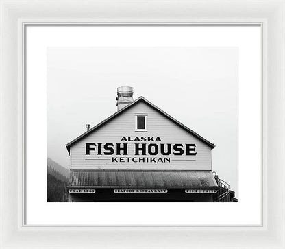 Alaska Fish House - Framed Print