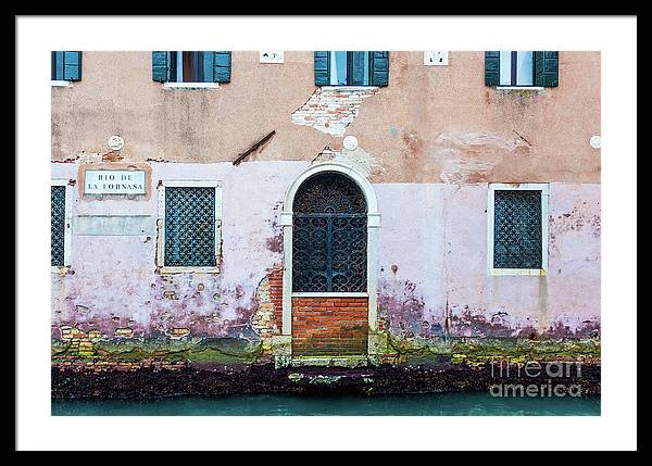 Arched Doorway - Venice Italy - Framed Print