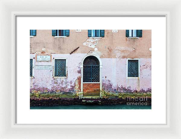 Arched Doorway - Venice Italy - Framed Print