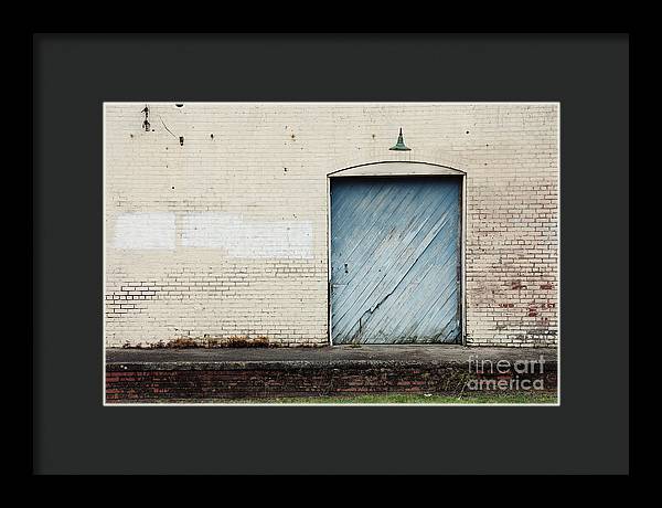 Big Blue Door - Andalusia, Alabama - Framed Print