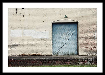 Big Blue Door - Andalusia, Alabama - Framed Print
