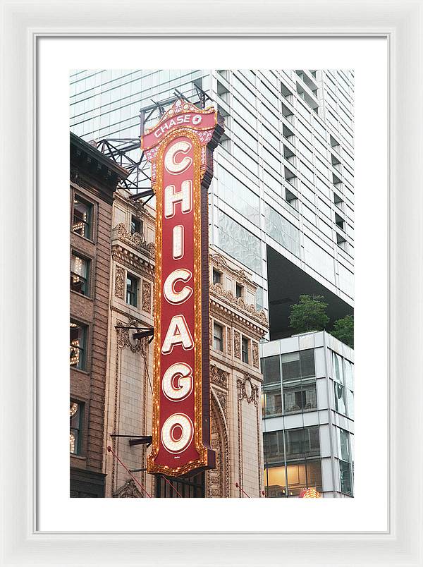 Chicago Theater Sign Photography | Framed Print