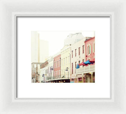 Decatur Street - New Orleans Framed Print