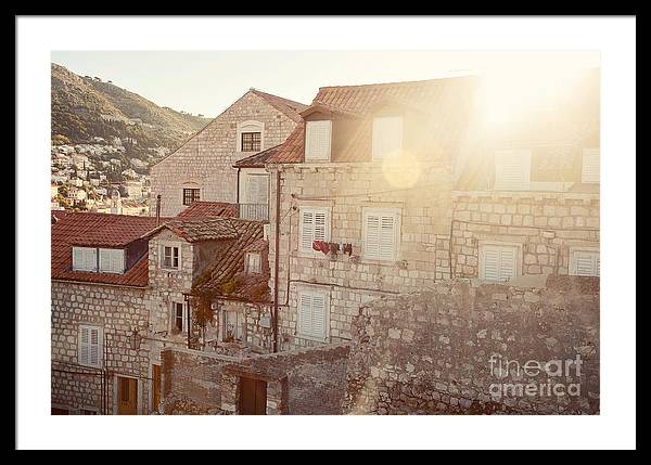 Dubrovnik Sunlight - Framed Print