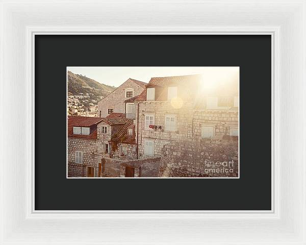 Dubrovnik Sunlight - Framed Print