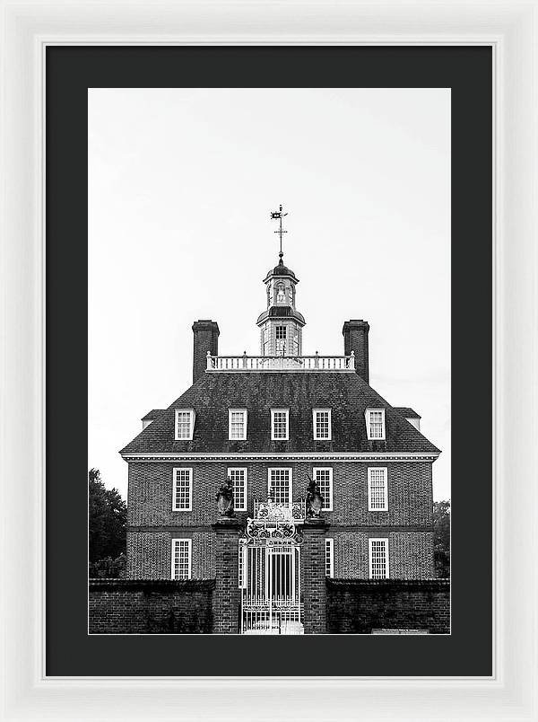Governor's Palace Williamsburg - Framed Print