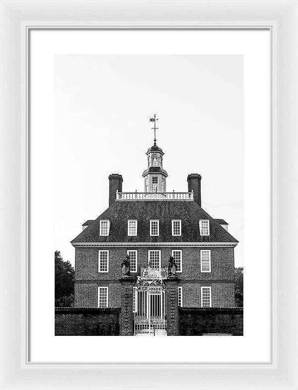 Governor's Palace Williamsburg - Framed Print