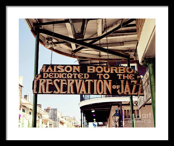 House of Bourbon New Orleans - Framed Print