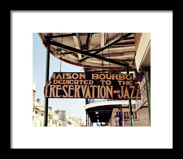 House of Bourbon New Orleans - Framed Print