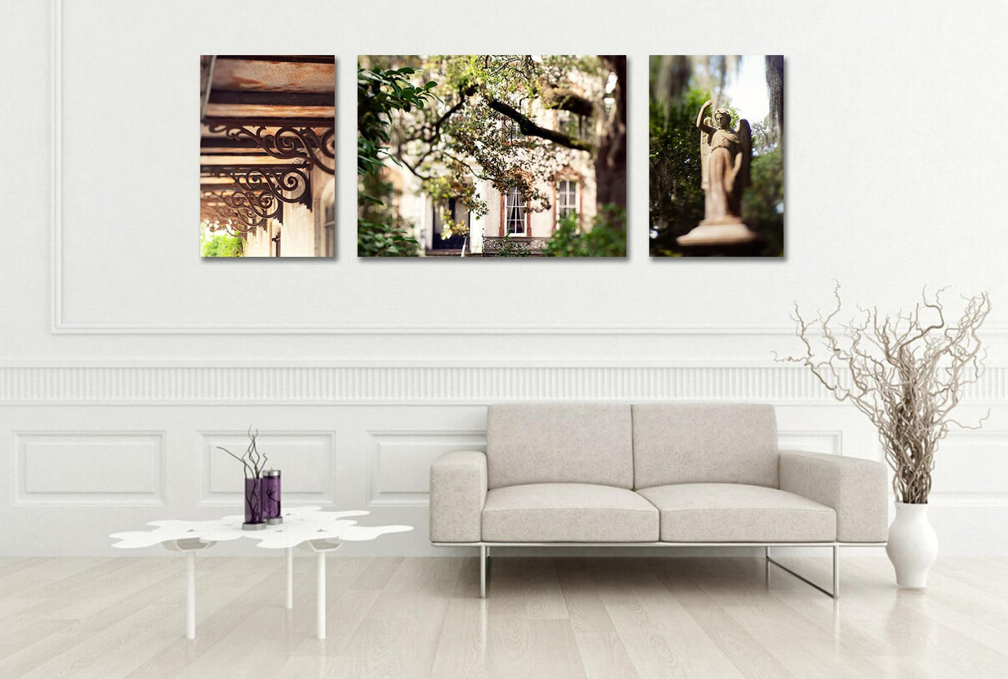 New Orleans Jackson Square Photography Art Print, St Louis Cathedral Black and White, Unframed Vertical Photo or Canvas
