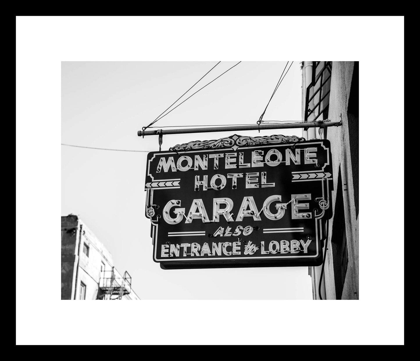 Black and White New Orleans Signs Print Collection | Set of 6