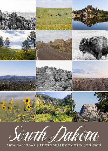 2024 South Dakota 5x7 Desk Looseleaf Photography Calendar