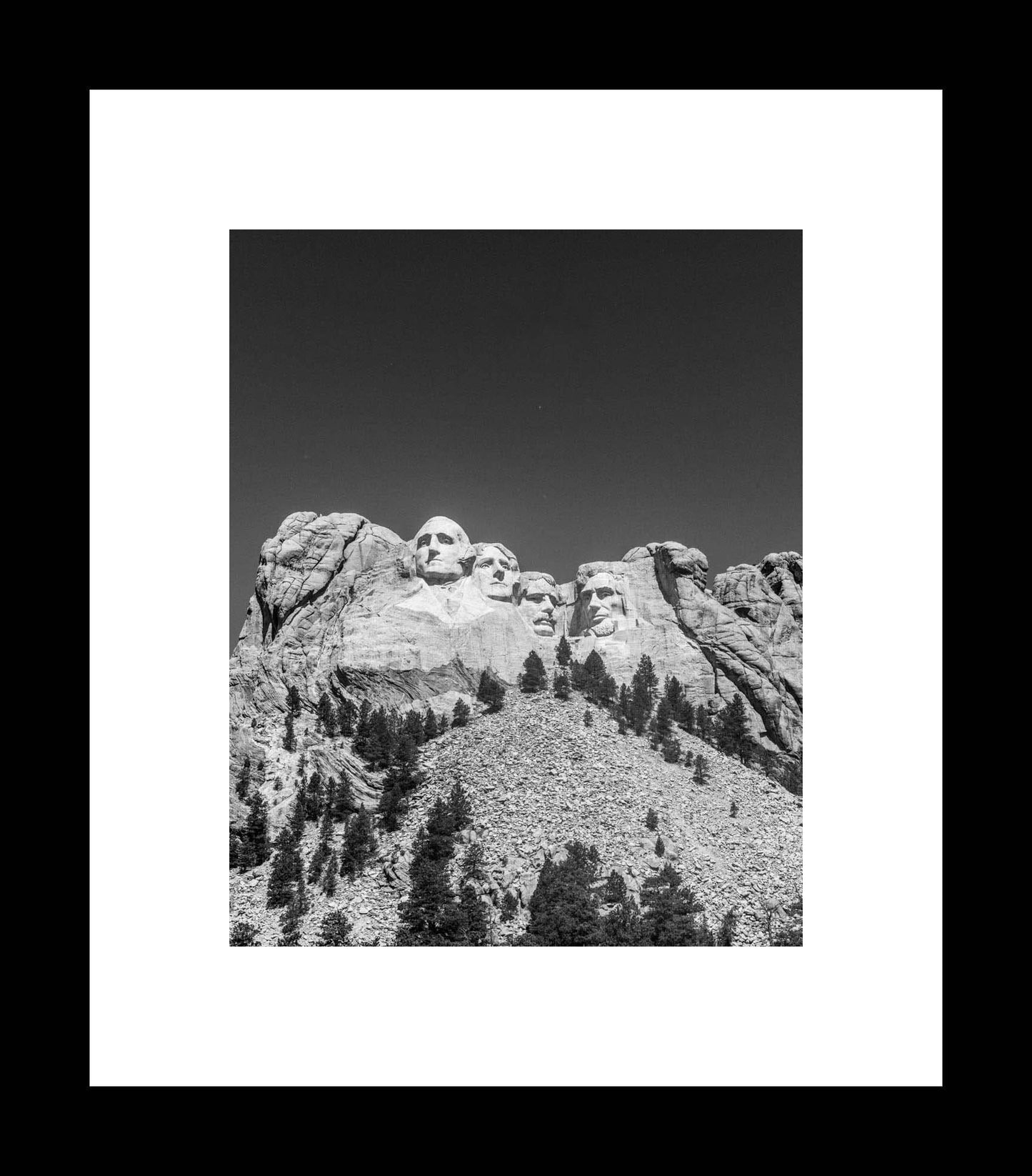 Mount Rushmore in Black and White | South Dakota Photography