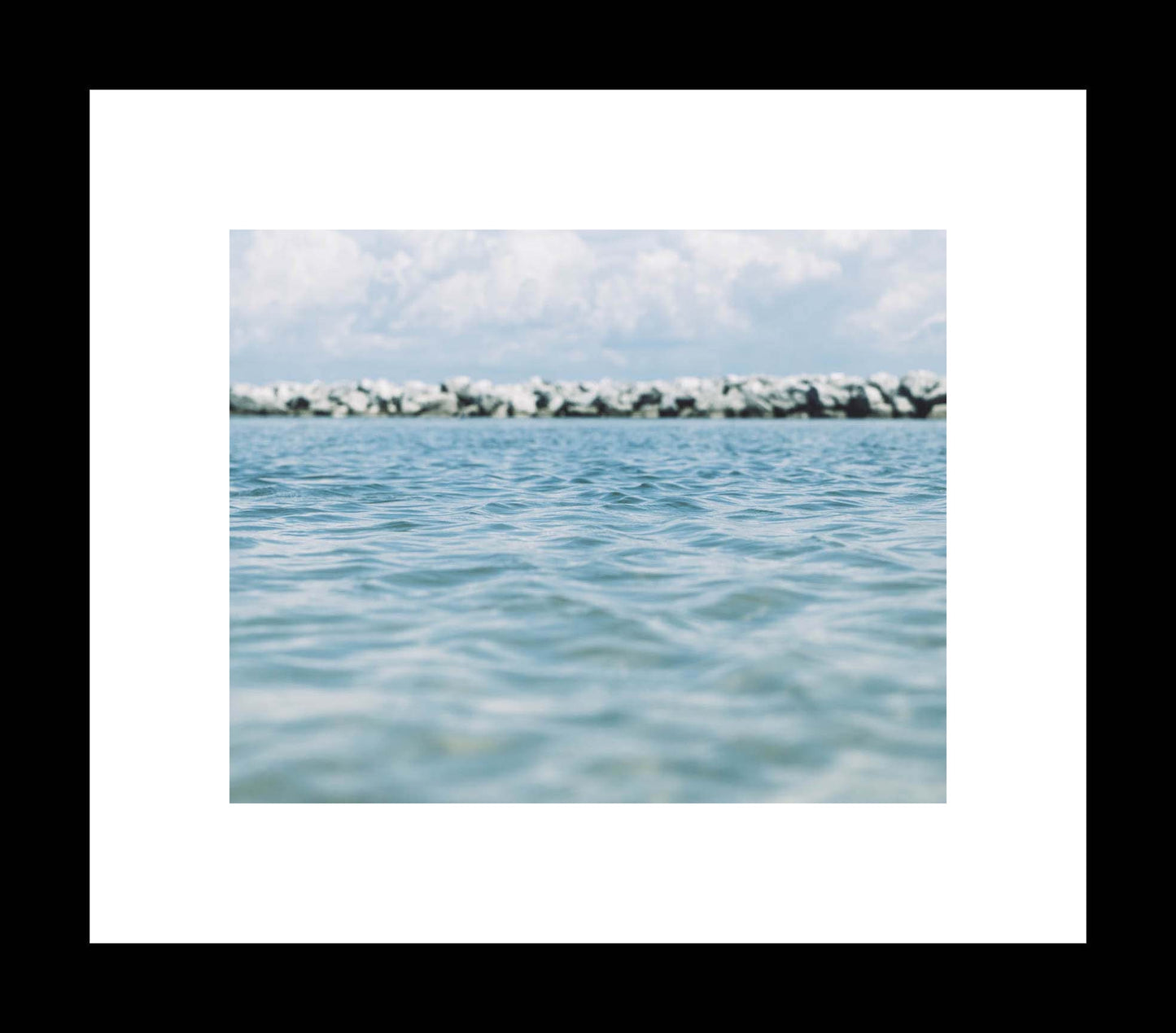 Beach Landscape Print, Abstract Coastal Decor Art, Florida Photography, St Andrews State Park Jetty, Blue Skies and Seas, Beach Vibes, - eireanneilis