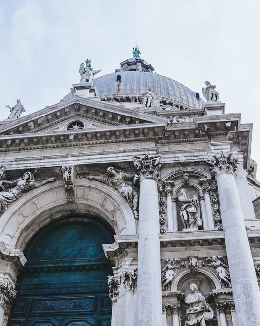 Venice Italy Church Print, Ornate Architecture Wall Art, Travel Photography Canvas or Photo, Santa Maria della Salute - eireanneilis