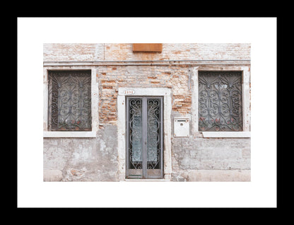 Venice Door Photography Print - Neutral Architecture Wall Art - European Travel Prints - Venetian Ironwork - eireanneilis