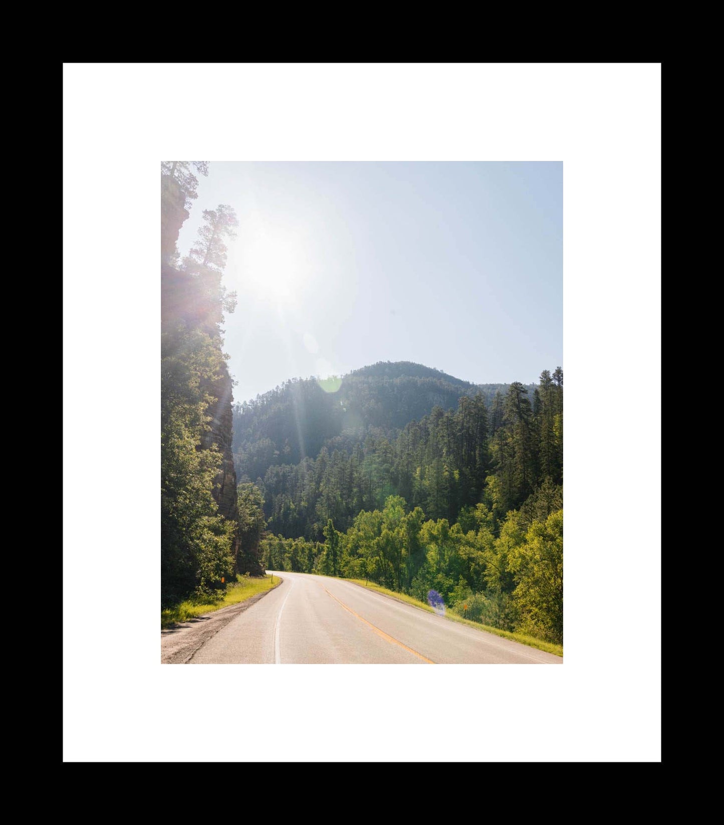 Spearfish Canyon Scenic Byway, Road Photography Print, South Dakota Photo or Canvas, Midwestern Landscape Travel Art Print - eireanneilis
