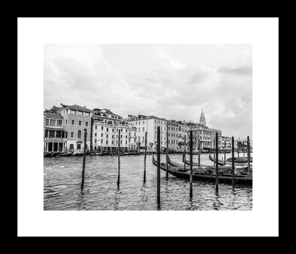 Black and White Venice Print, European Cityscape Architecture, Venice Italy Landscape Photography, Unframed Wall Art, Canvas or Photo - eireanneilis